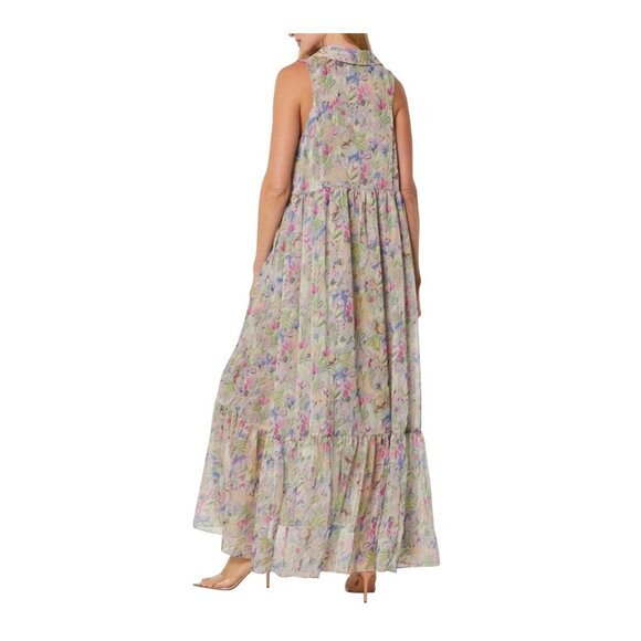 Misa Los Angeles Womens Hilma Floral Print Sleeveless Maxi Dress Size XL - Picture 2 of 10